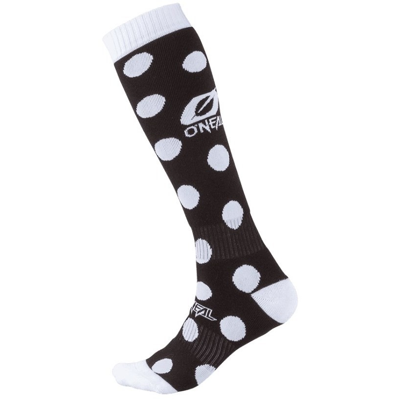 Lange Socken Oneal Pro Mx Socke Moto Cross Enduro Mtb Candy Schwarz Weiß