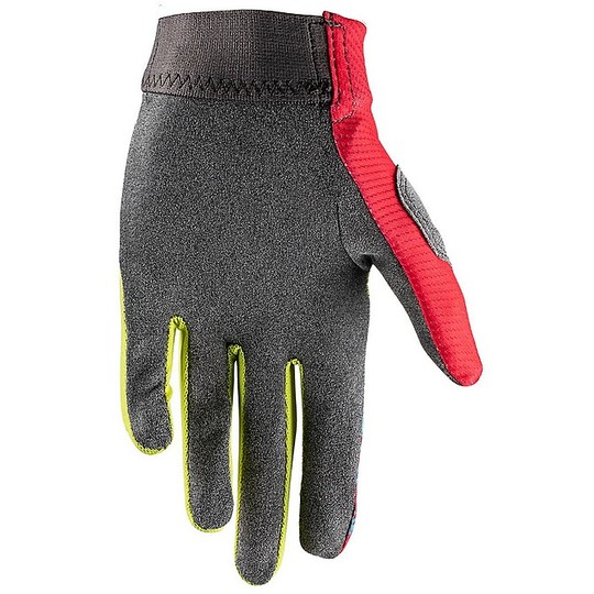 Leat GPX 1.5 JUNIOR Moto Cross Enduro Children's Gloves Red Lime