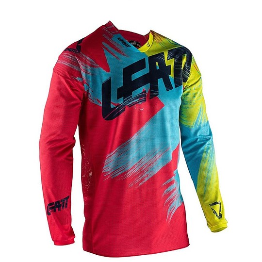 Leat GPX 2.5 JUNIOR Moto Cross Enduro Jersey Red Lime