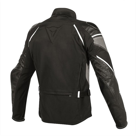 Leather and textile motorcycle jackets Dainese Street Master Black Anthracite