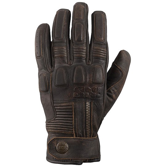 Leather Glove Vintage Ixs Kelvin Black Antique Brown