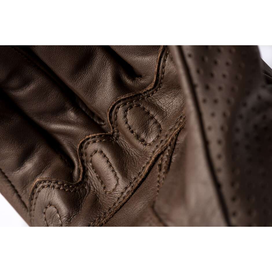 Leather Gloves Custom Blauer COMBO Marroni