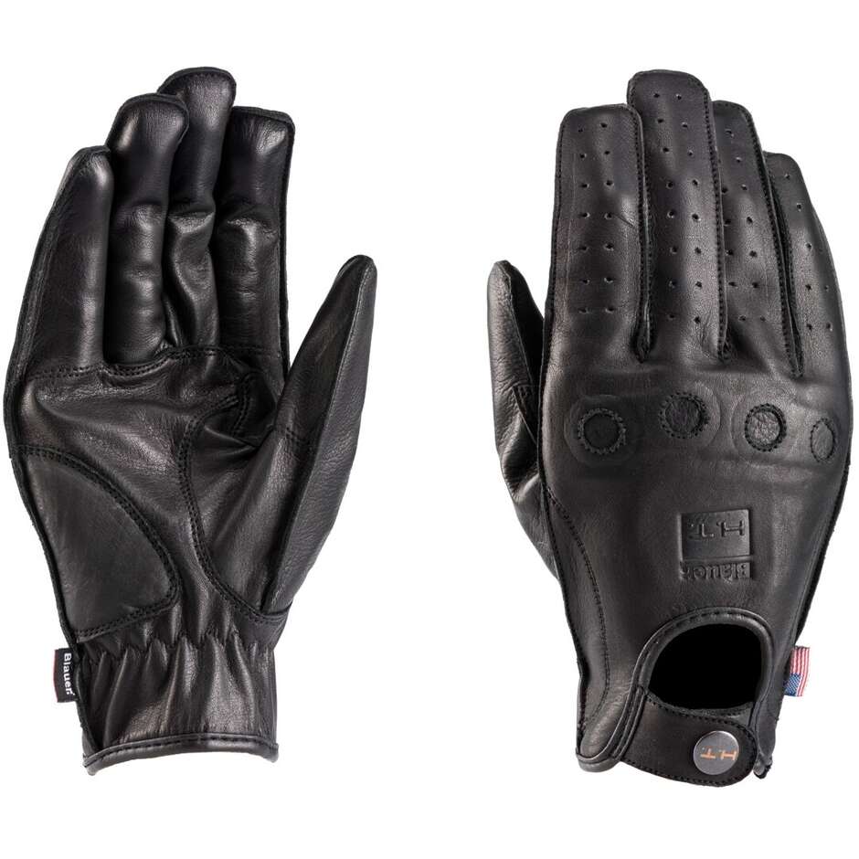 Leather Gloves Custom Blauer ROUTINE Black