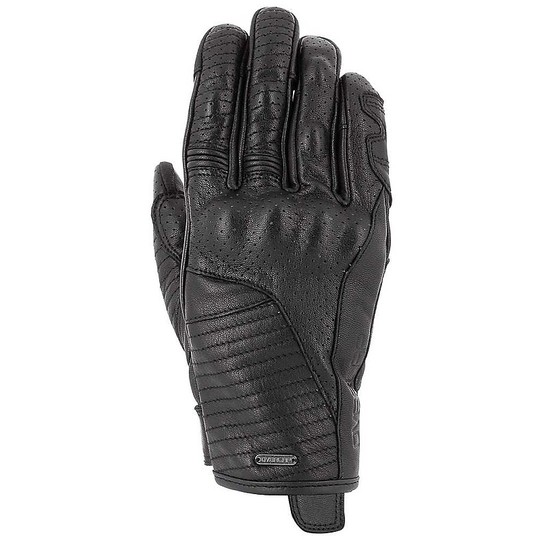 Leather gloves Custom Perforated Overlapp McKeen Blacks
