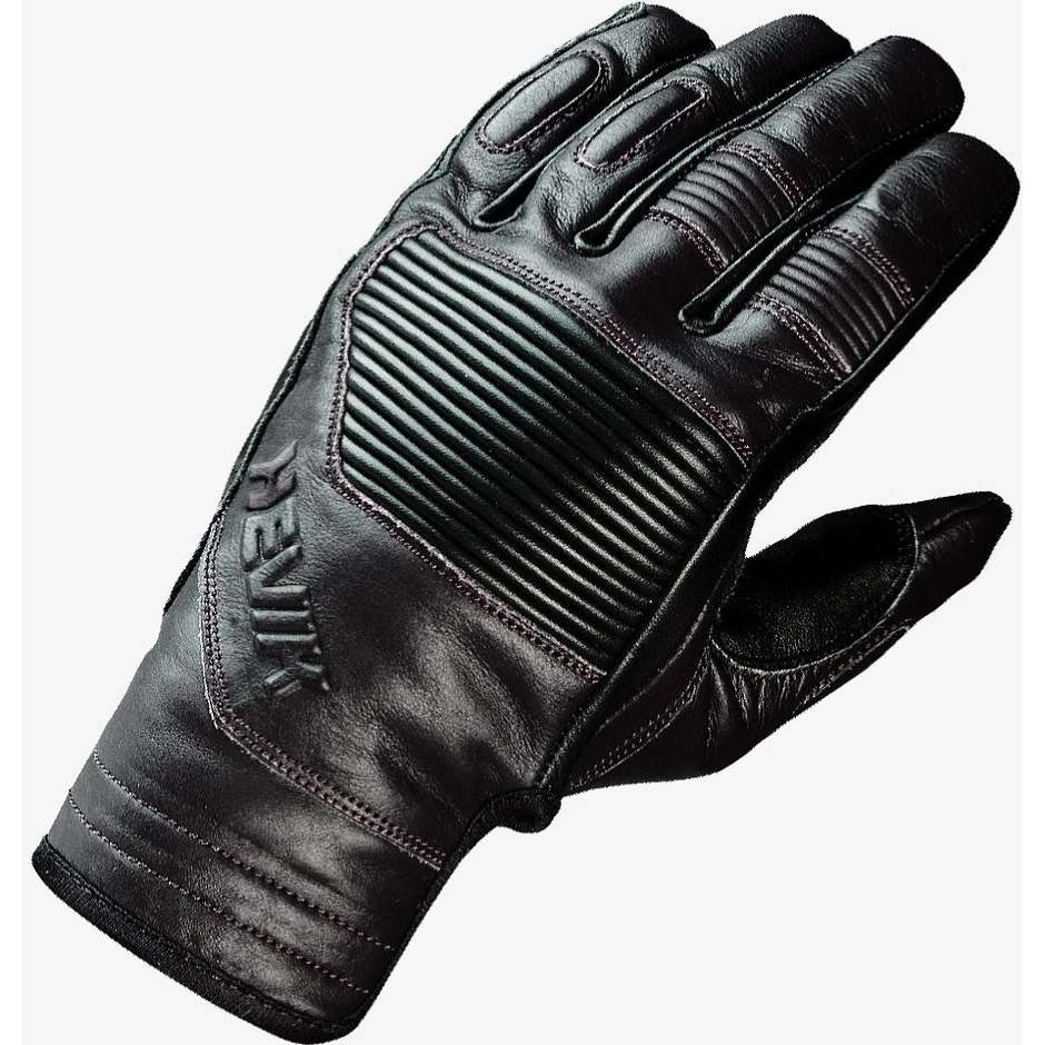 Leather Gloves Hevik Garage CE Black