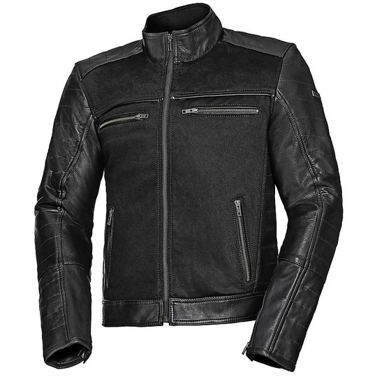 Leather Jacket Custom Ixs Classic LT JIMMY Black Leather