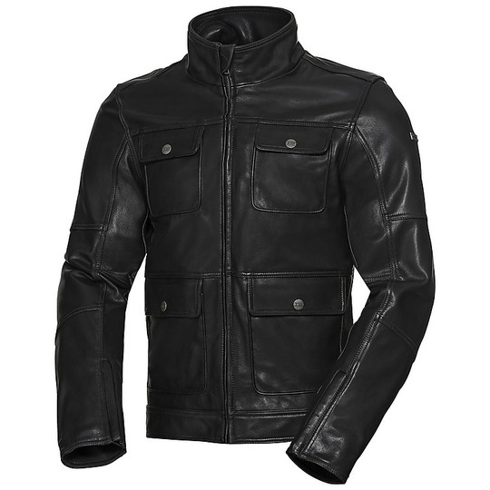Leather Jacket Ixs Classic LD NICK Black