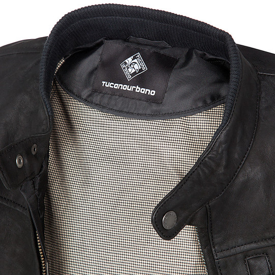 Leather jacket Tucano Urbano BRED 8124MF146 Black