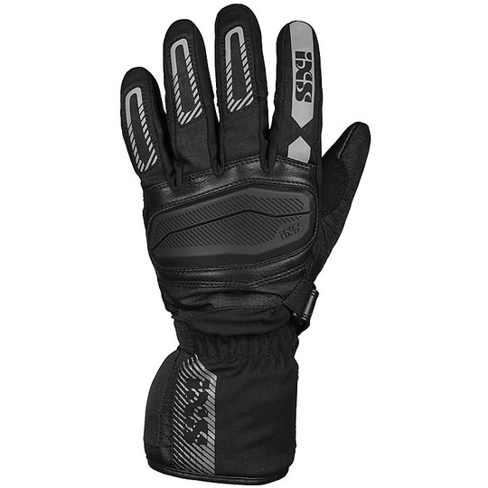Leather Motorcycle Gloves and Ixs Tour Fabric BALIN-ST 2.0 Black