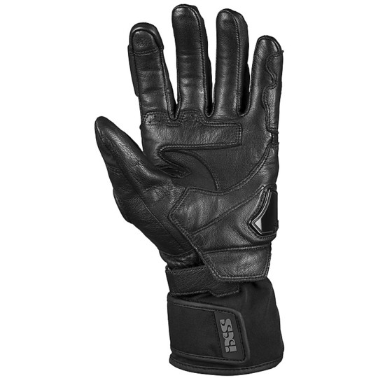 Leather Motorcycle Gloves and Tourism Fabric Ixs VIPER-GTX 2.0 Black