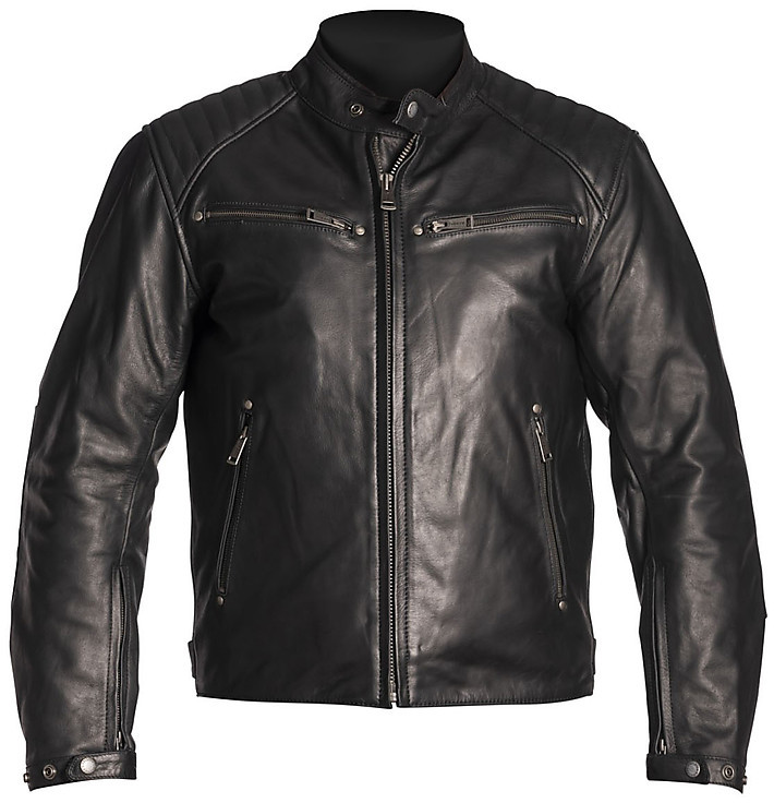 Leather Motorcycle Helstons Jacket Model Rocket Black Buffalo For Sale ...