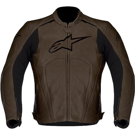 Leather Motorcycle Jacket Alpinestars AVANT Brown