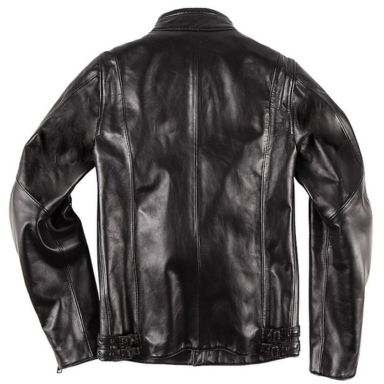 Leather Motorcycle Jacket Custom Dainese 72 CHIODO 72 Black