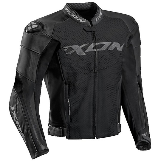 Leather Motorcycle Jacket Ixon Falcon Black Model