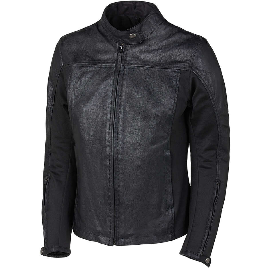 Leather Motorcycle Jacket OJ Atmosfere BEAST LADY Black