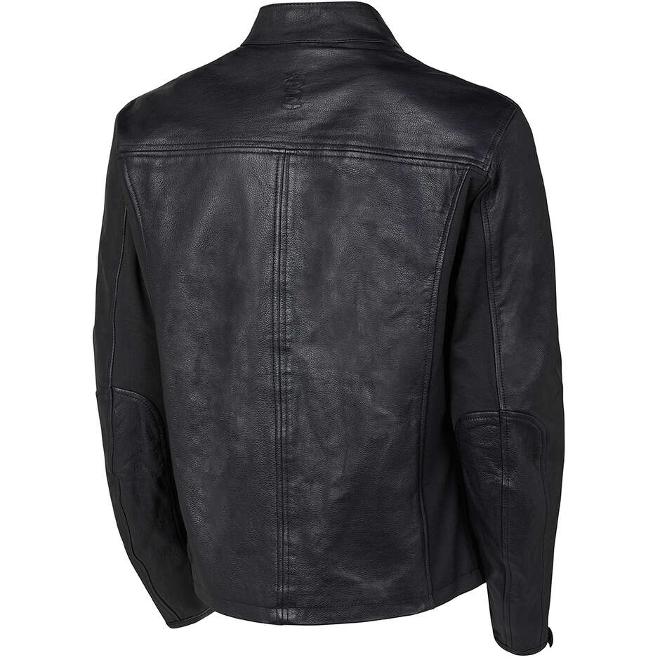 Leather Motorcycle Jacket OJ Atmosfere BEAST MAN Black
