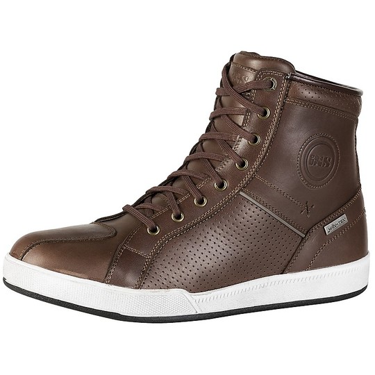 Leather Motorcycle Sneaker Ixs CLASSICO CRUISE -ST Brown
