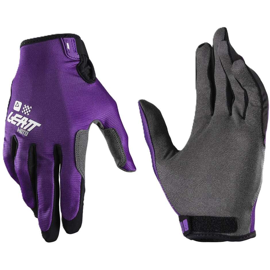 Leatt 1.5 GripR Purple Moto Cross Gloves