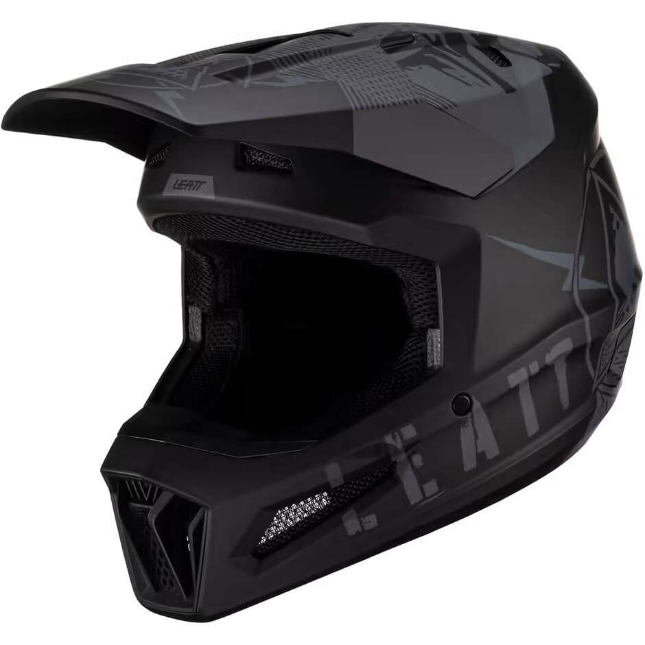 Leatt 2.5 V23 Stealth Cross Enduro Motorcycle Helmet