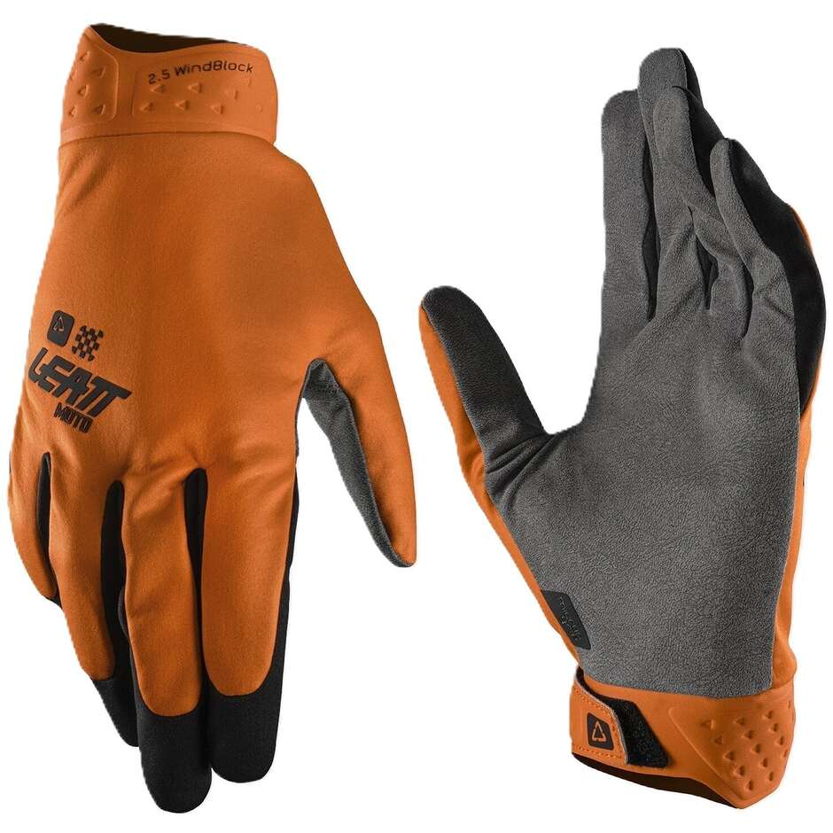 Leatt 2.5 WindBlock Motorradhandschuhe Orange