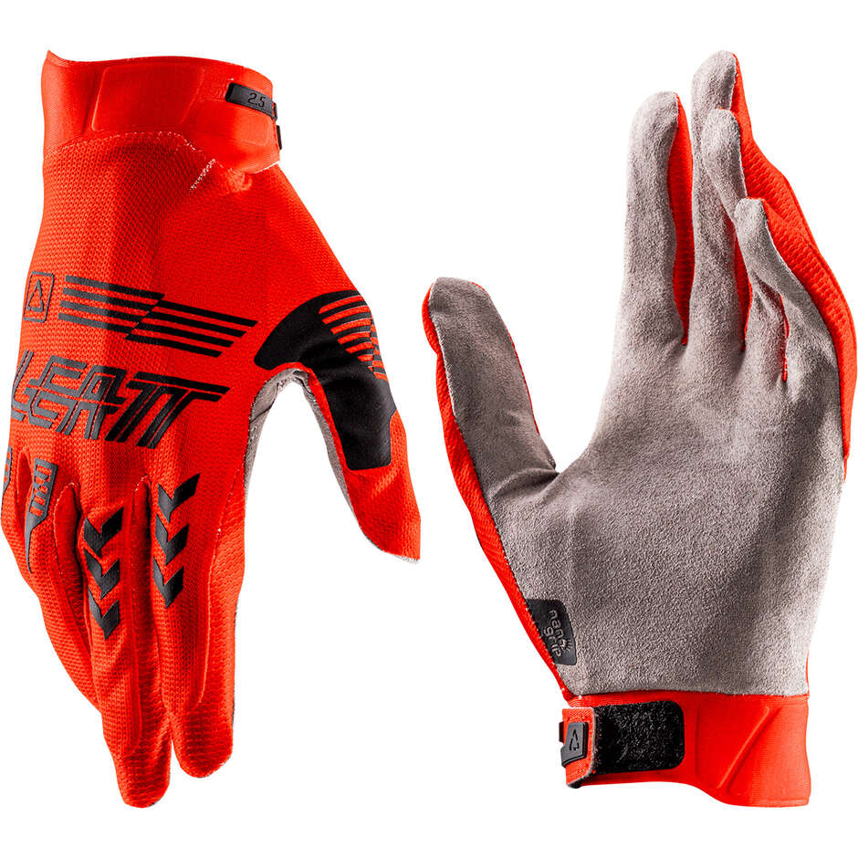 Leatt 2.5 X-flow Motorradhandschuh Rot
