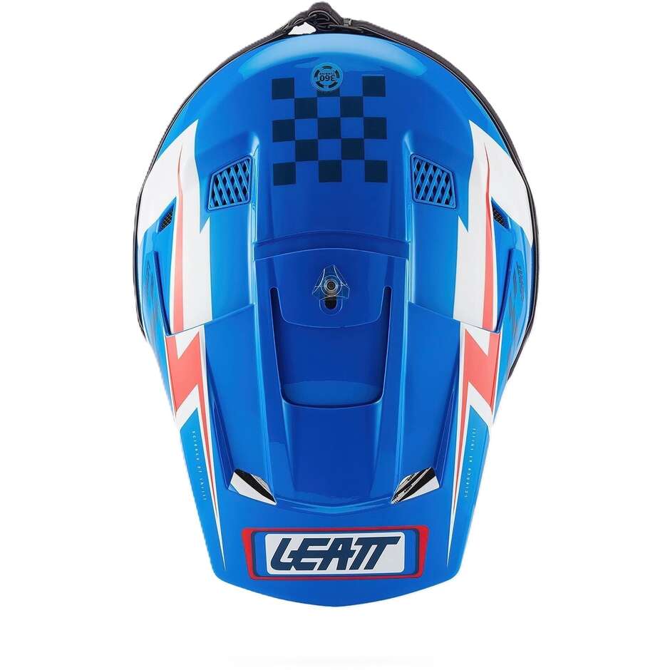 Leatt 3.5 Blue Moto Cross Helmet Kit