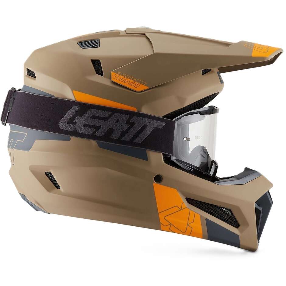 Leatt 3.5 Brown Motocross Helmet Kit