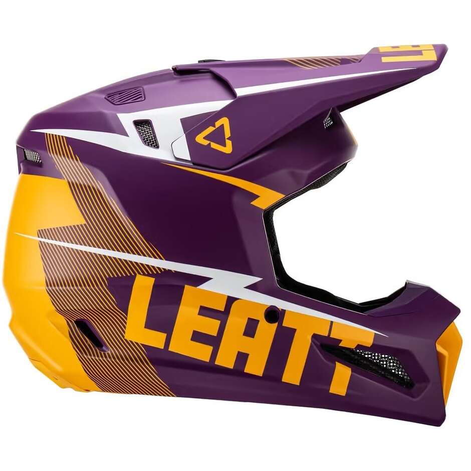 Leatt 3.5 JR V23 Indigo Child Cross Enduro Motorcycle Helmet