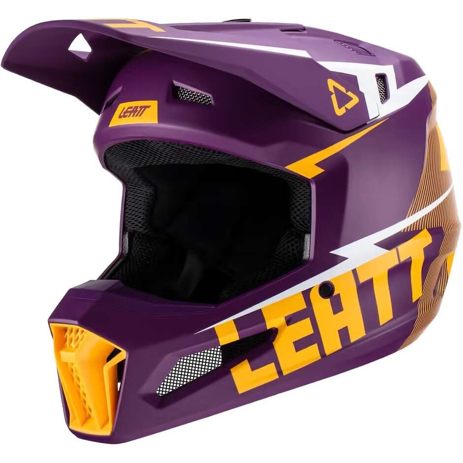 Leatt 3.5 JR V23 Indigo Child Cross Enduro Motorcycle Helmet