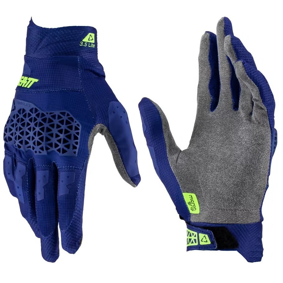 Leatt 3.5 LITE Blau Cross Enduro Motorradhandschuhe
