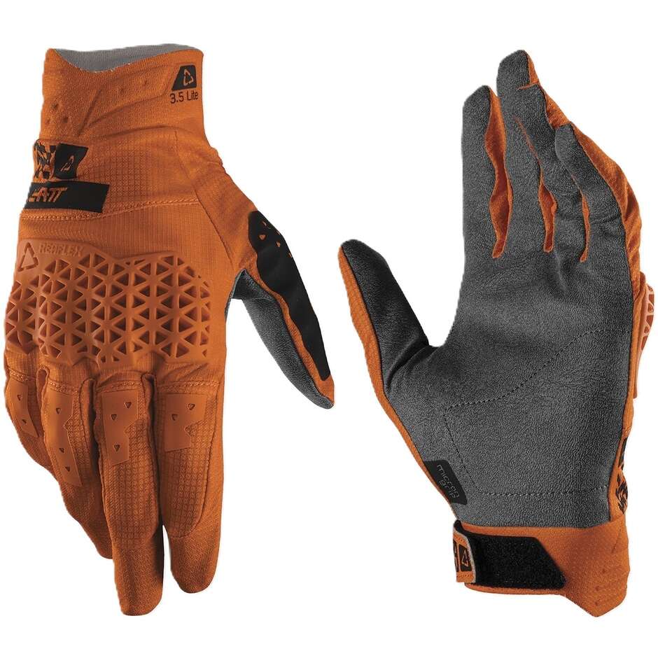 Leatt 3.5 Lite Orange Motocross-Handschuhe