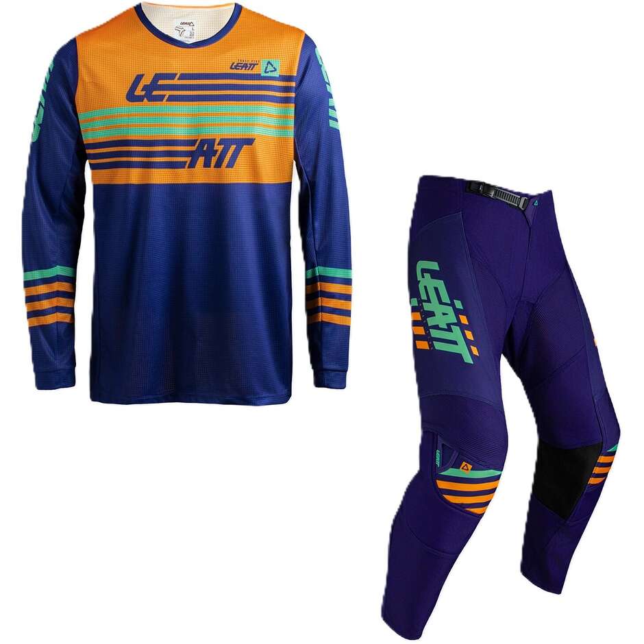 Leatt 3.5 Orange Stripes Motocross Suit