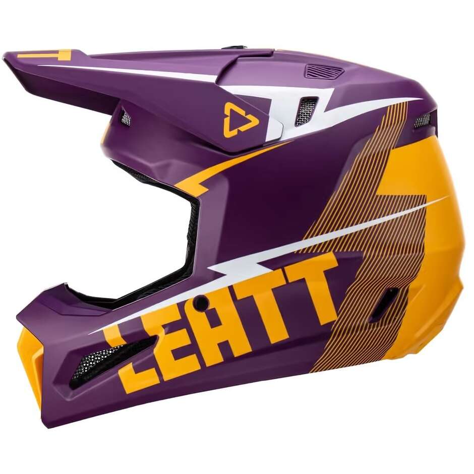 Leatt 3.5 V23 Indigo Cross Enduro Motorcycle Helmet With Mask