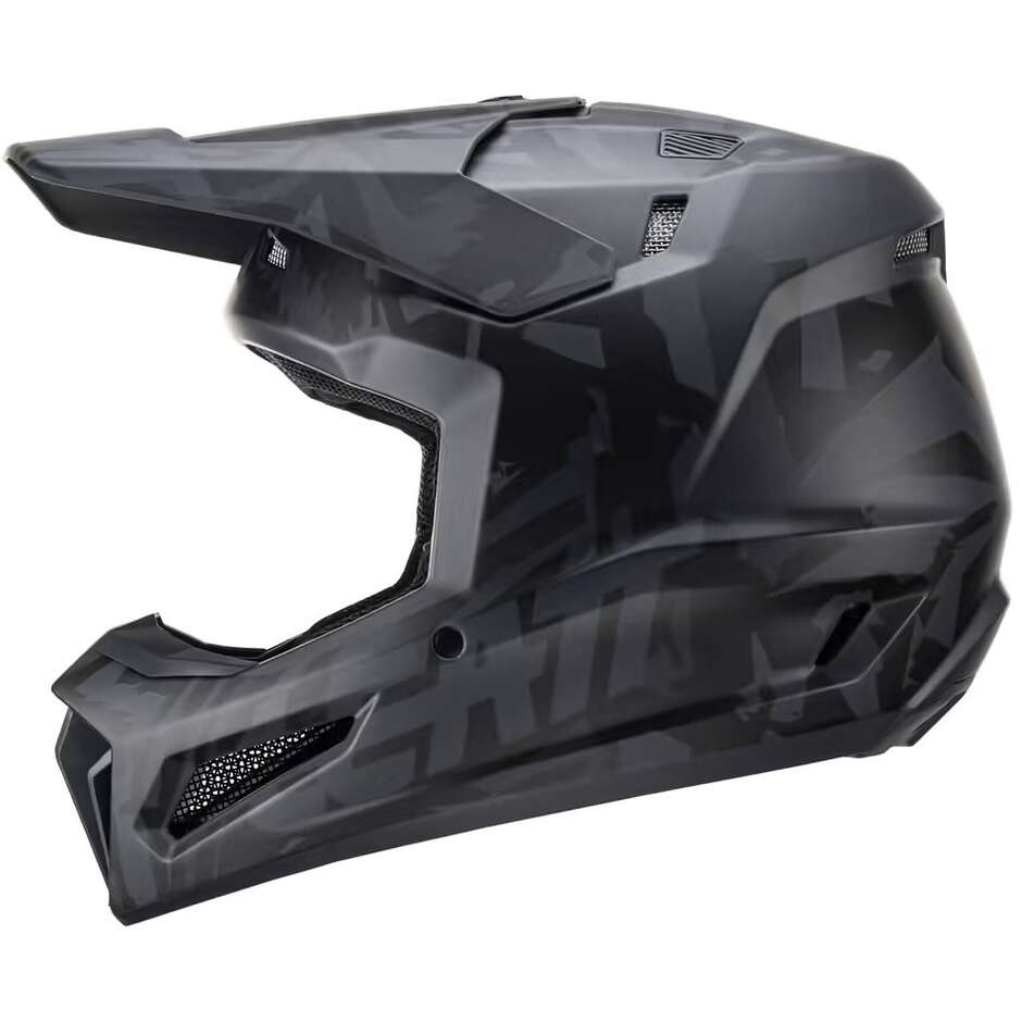 Leatt 3.5 V23 Stealth Cross Enduro Motorradhelm mit Maske