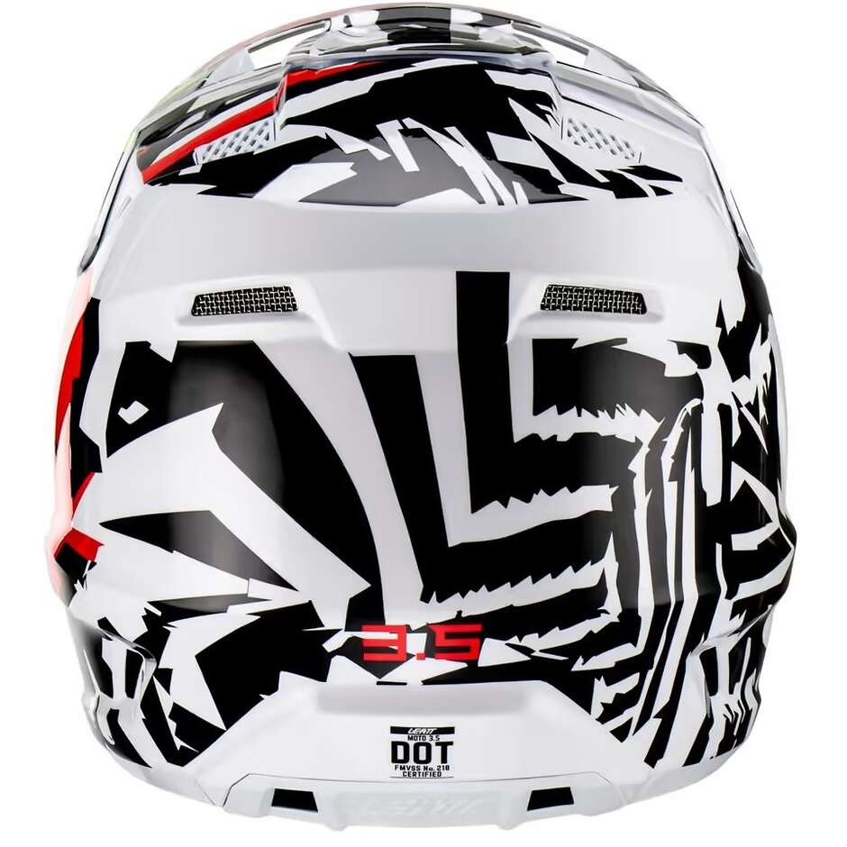 Leatt 3.5 V23 Zebra Cross Enduro Motorradhelm mit Maske