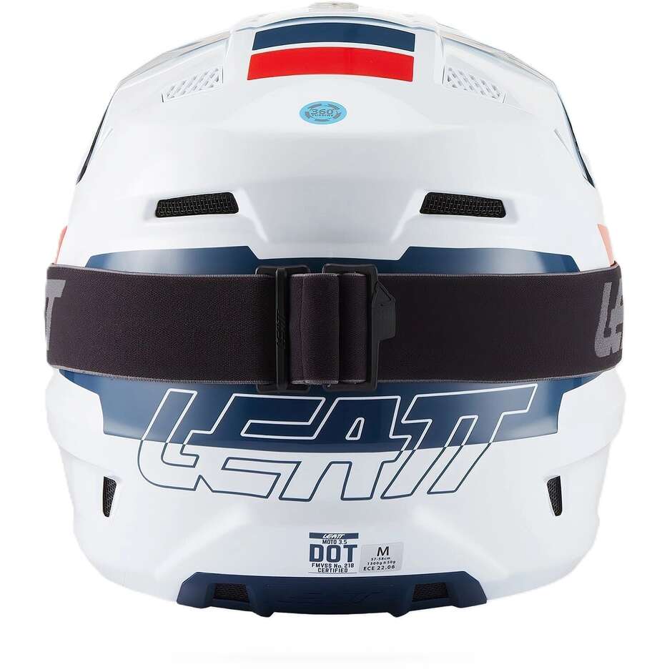 Leatt 3.5 White Moto Cross Helmet Kit