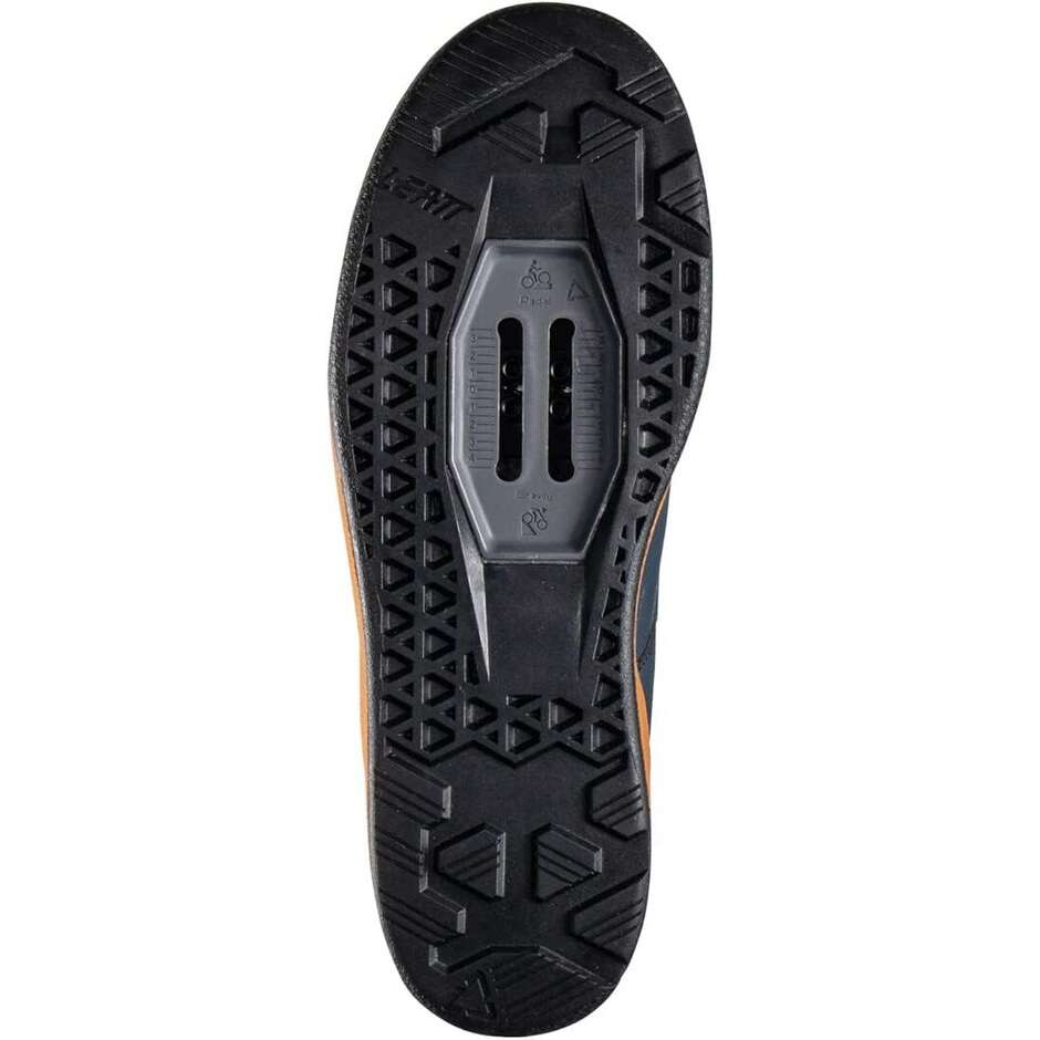 Leatt 4.0 CLIP RUST Mtb Shoes Orange Blue