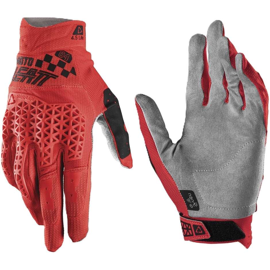 Leatt 4.5 Lite Motocross Gloves Red