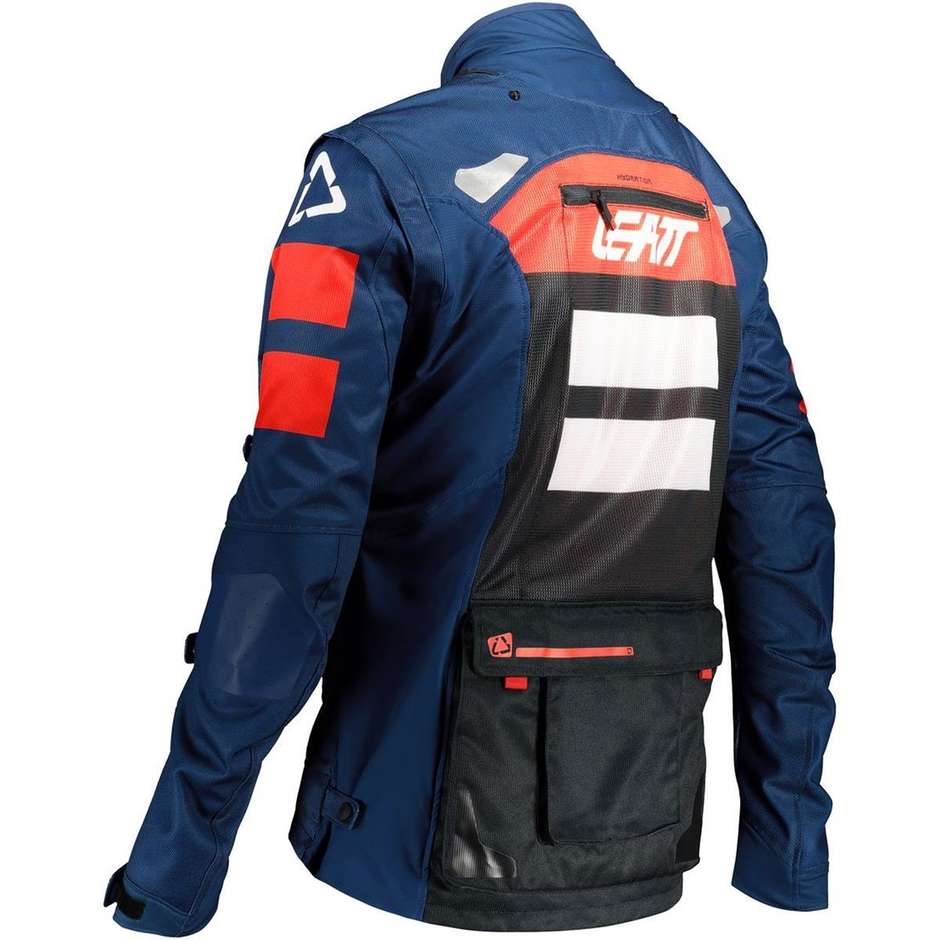 Leatt 4.5 X-FLOW Blue Cross Enduro Motorcycle Jacket