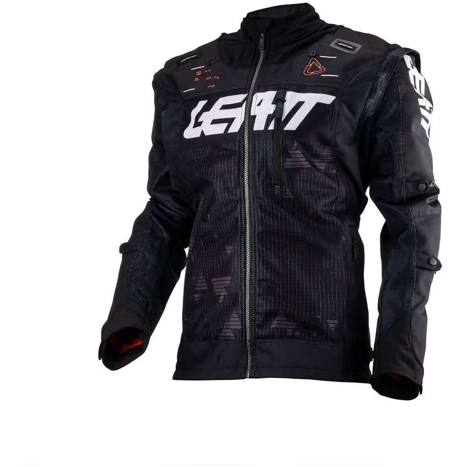 Leatt 4.5 X-FLOW Cross Enduro Motorradjacke Schwarz