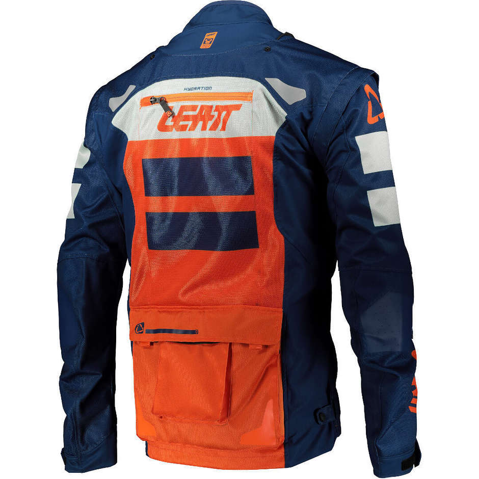 Leatt 4.5 X-Flow Orange Cross Enduro Motorcycle Jacket