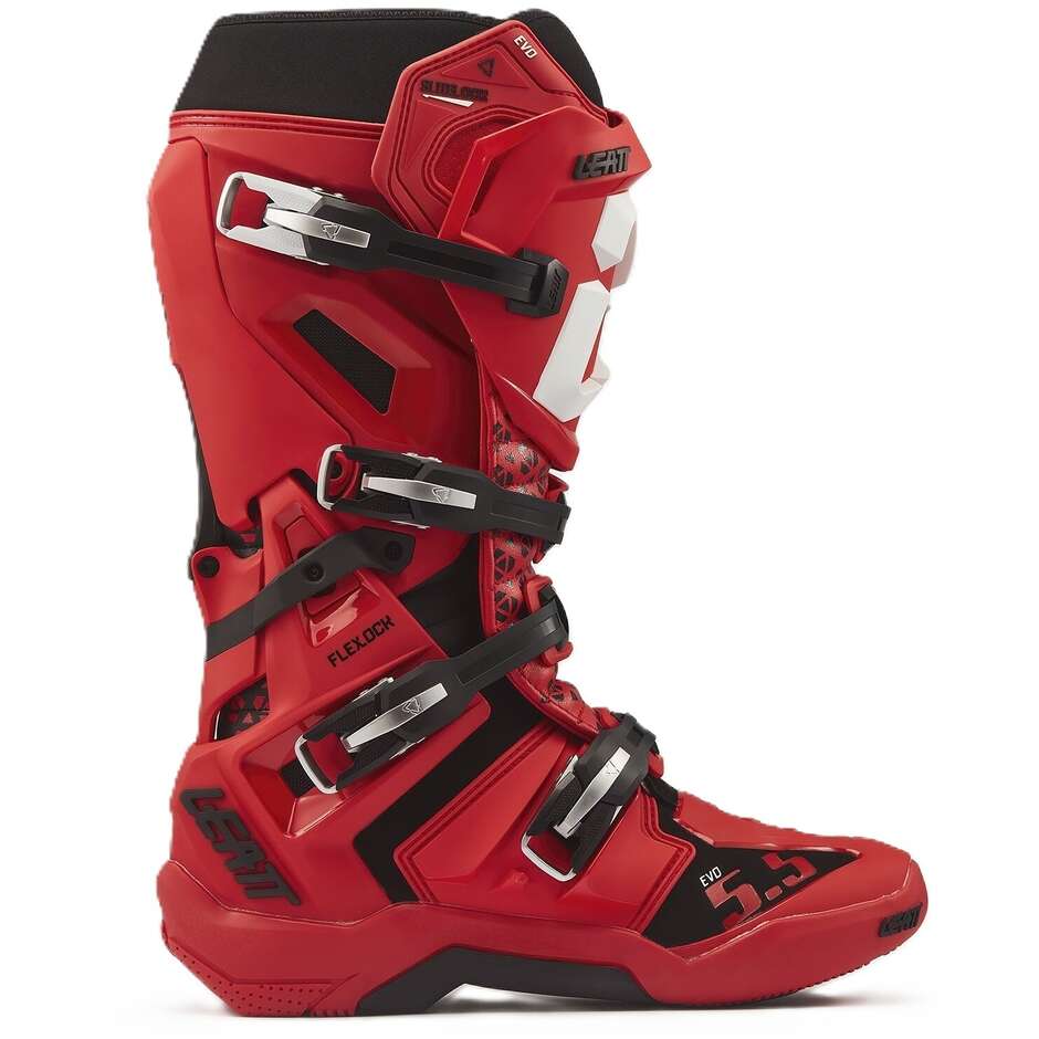 Leatt 5.5 FlexLock Evo Motorcycle Boots Red