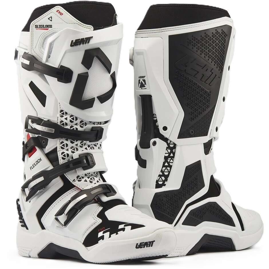 Leatt 5.5 FlexLock Evo Motorcycle Boots White