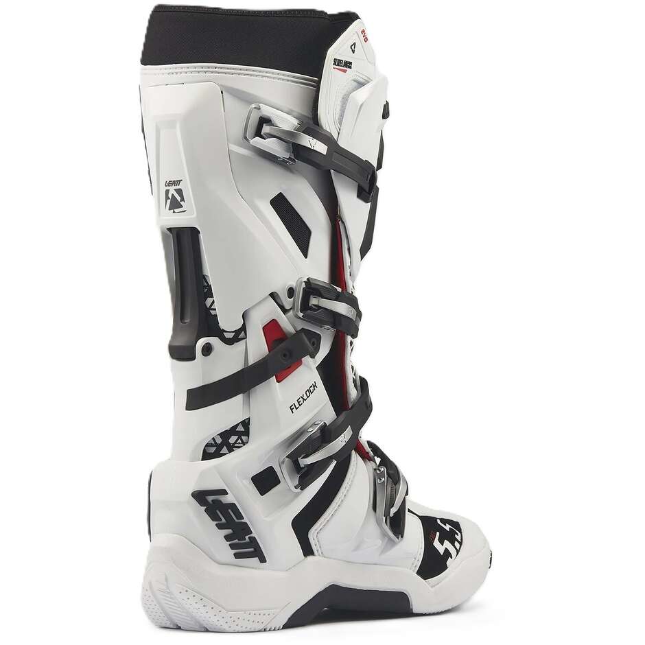 Leatt 5.5 FlexLock Evo Motorcycle Boots White