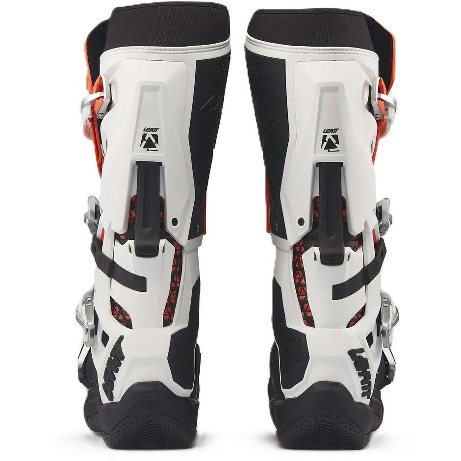 Leatt 5.5 FlexLock Evo Motorradstiefel Orange Weiß