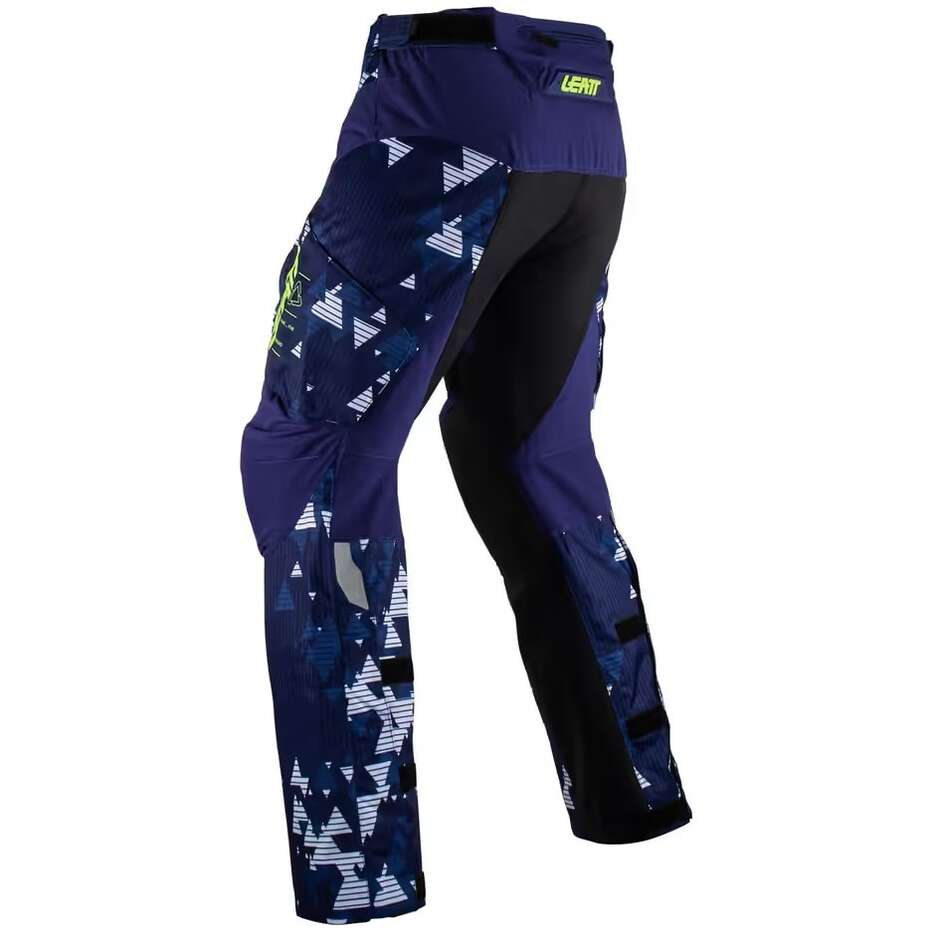 Leatt 5.5 WP Cross Enduro Motorradhose Lila Blau Camo