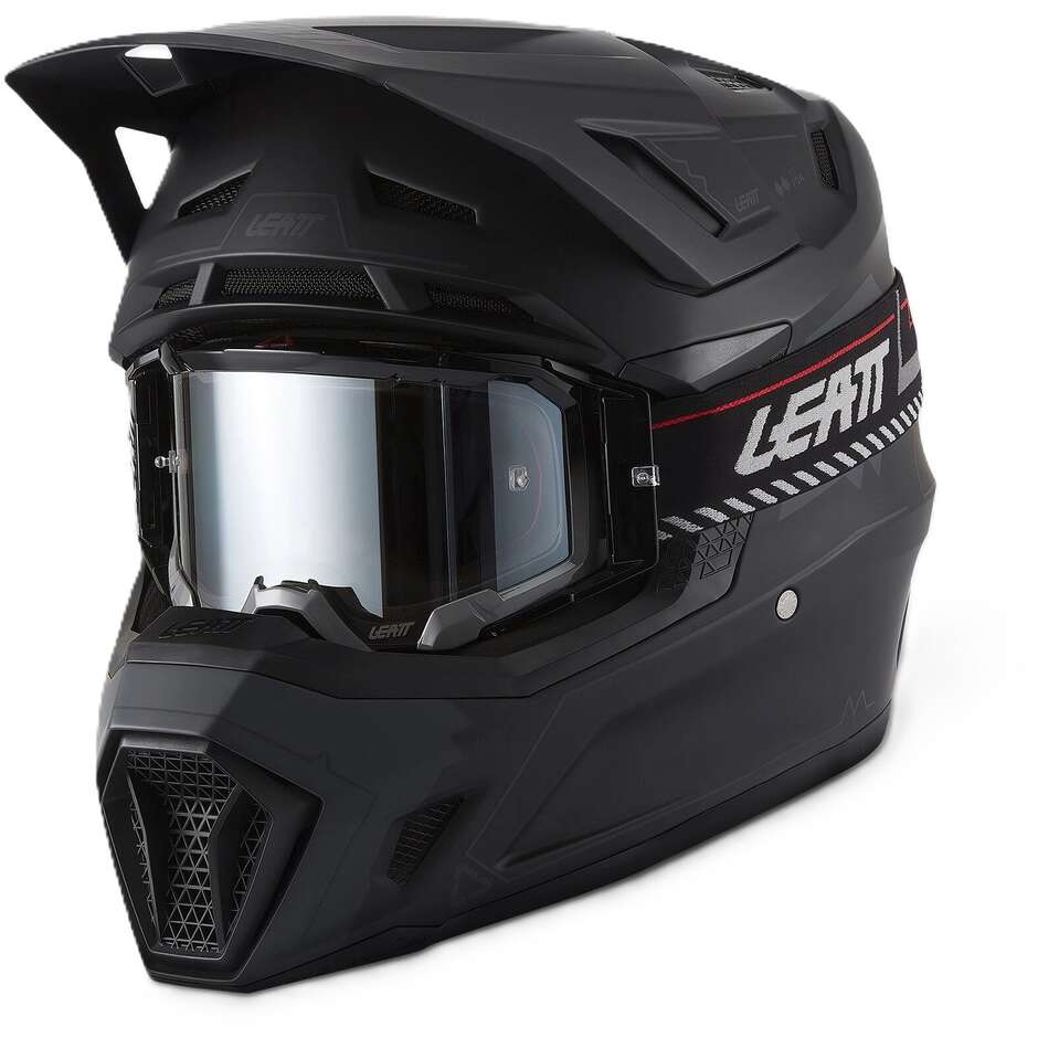 Leatt 7.5 Black Motorcycle Helmet Kit
