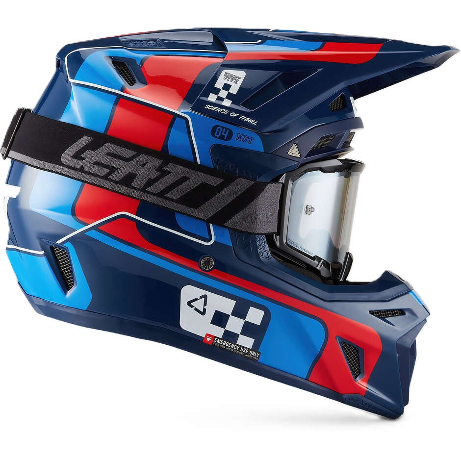 Leatt 8.5 Blue Moto Cross Helmet Kit