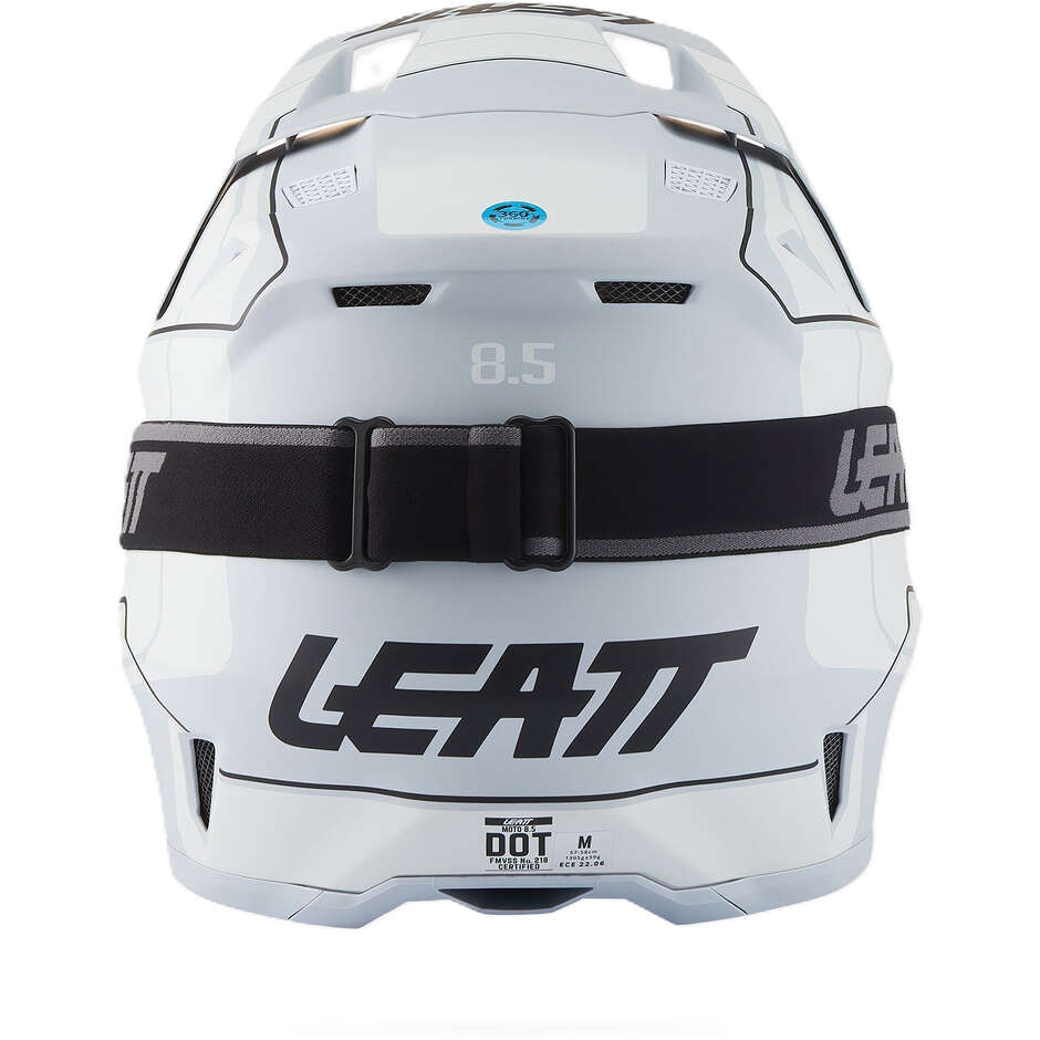 Leatt 8.5 Graues Motocross-Helm-Set