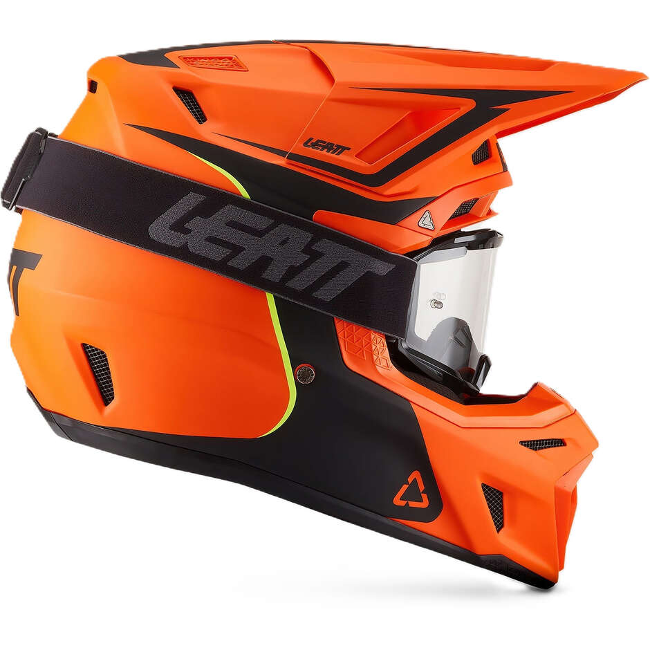 Leatt 8.5 Orange Motocross Helmet Kit